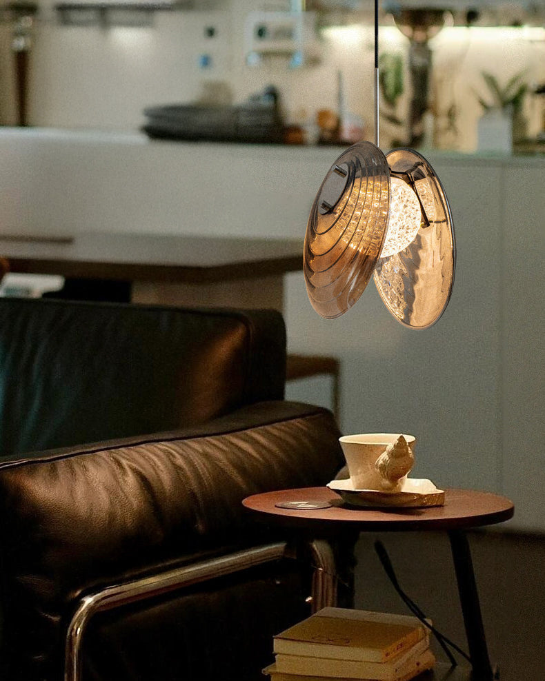 WOMO Glass Disc Pendant Light-WM3172 — product view 7