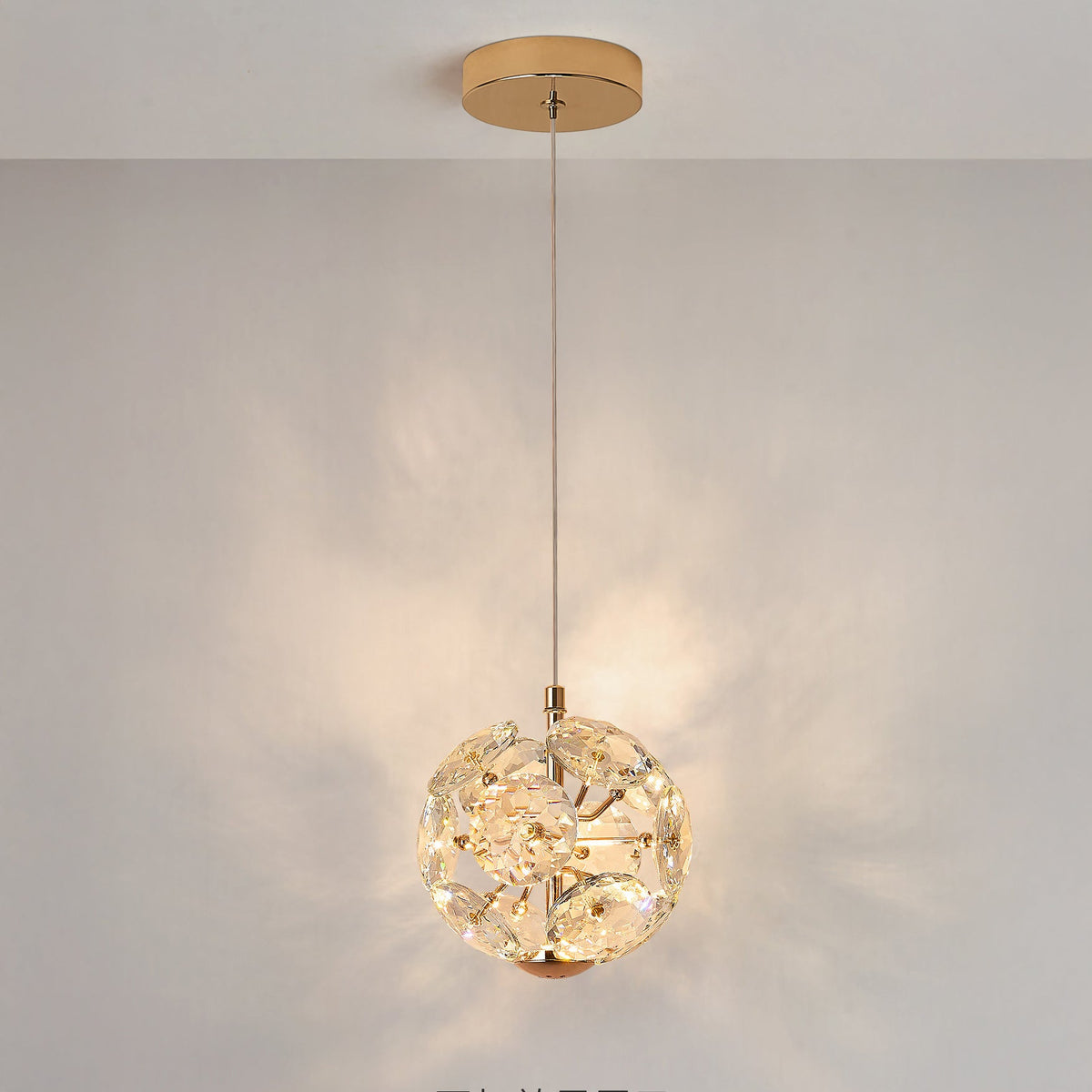 WOMO Globe Crystal Pendant Light-WM3174 — product view 7
