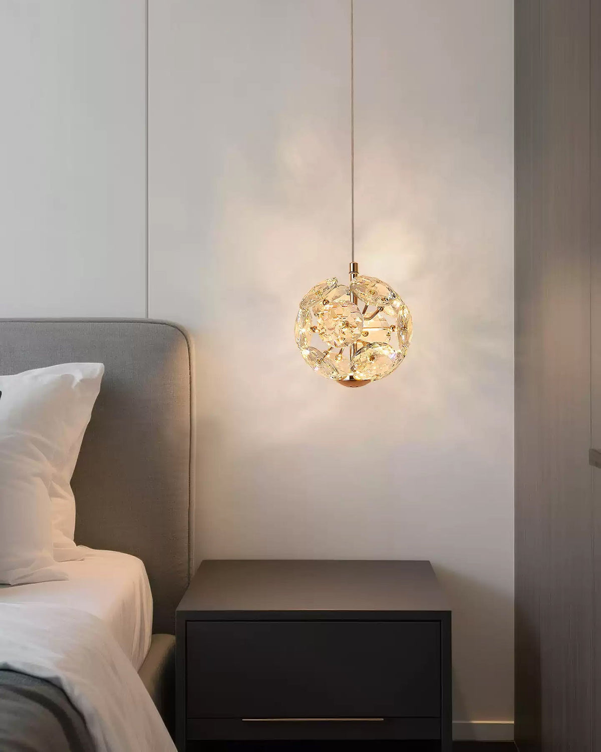 WOMO Globe Crystal Pendant Light-WM3174 — product view 4