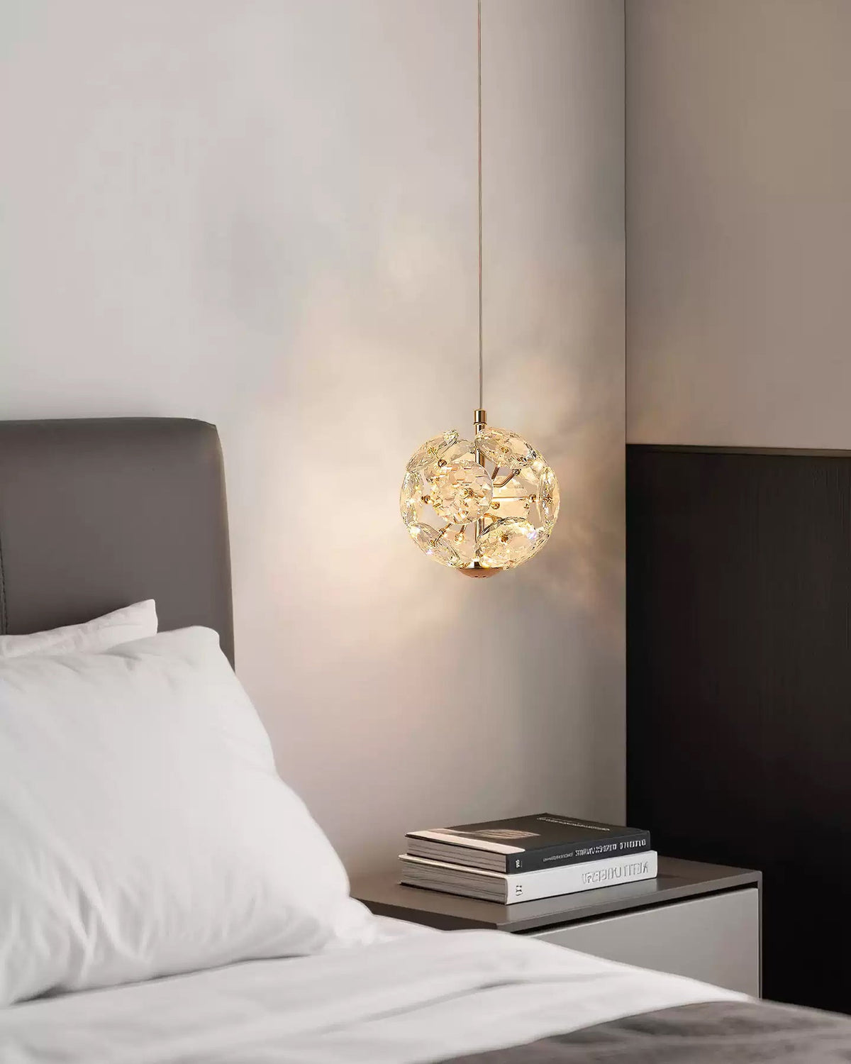 WOMO Globe Crystal Pendant Light-WM3174 — product view 5