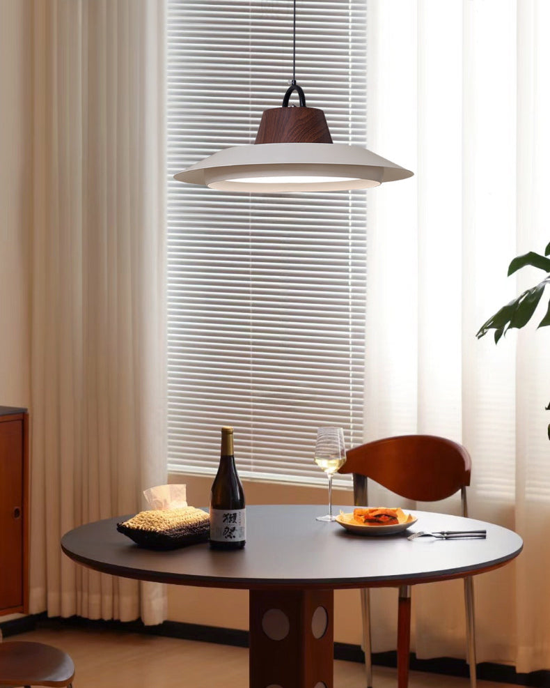 WOMO White Acrylic UFO Pendant Light-WM3175 — product view 7