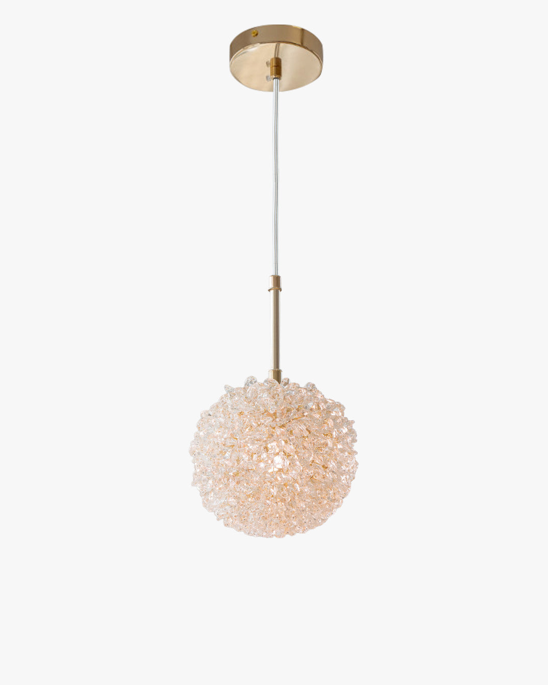 WOMO Gold Crystal Globe Pendant Light-WM3177 — product view 1