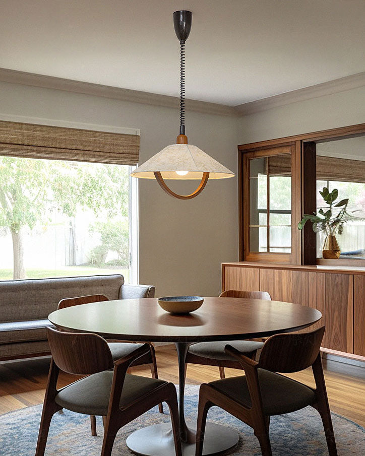 WOMO Fabric Umbrella Adjustable Pendant Light-WM3180 — product view 2