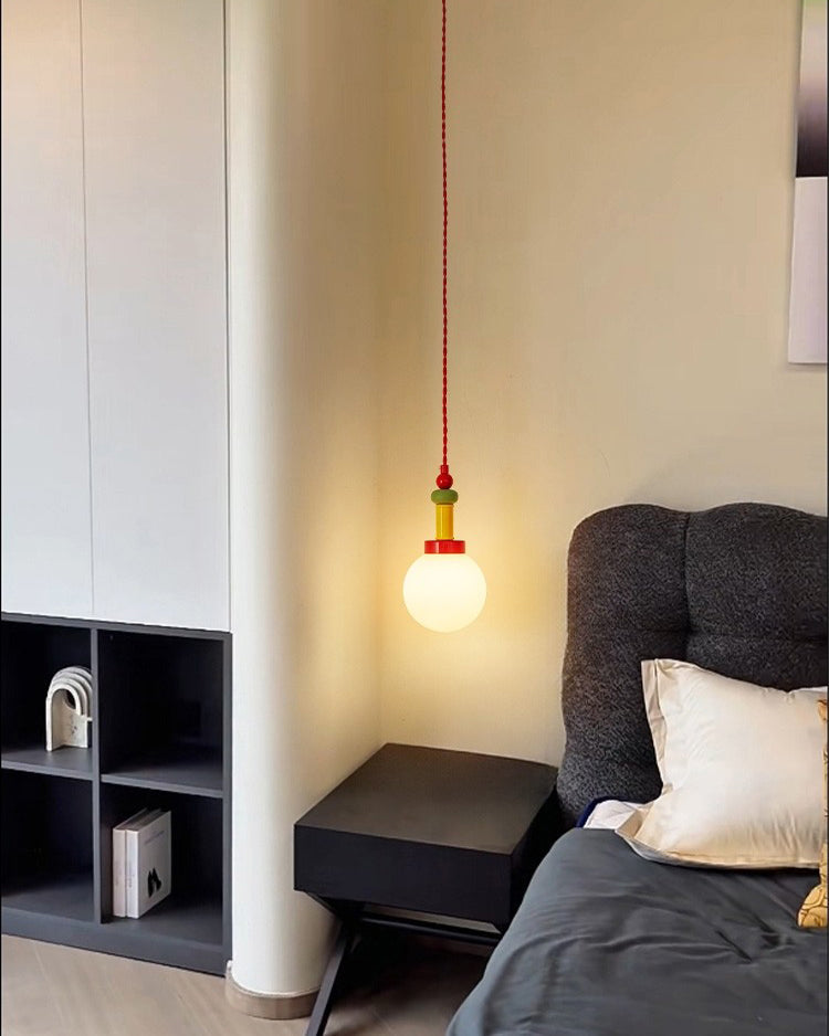 WOMO Glass Globe Children Pendant Light-WM3188 — product view 4