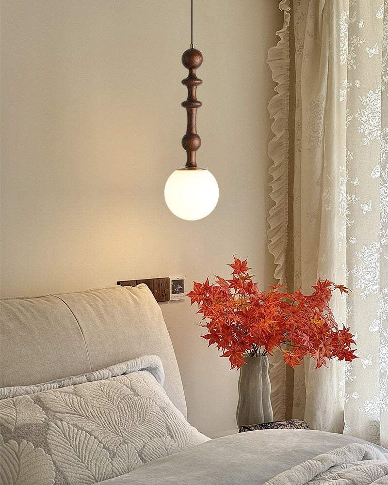 WOMO Glass Globe Pendant Light-WM3190 — product view 3