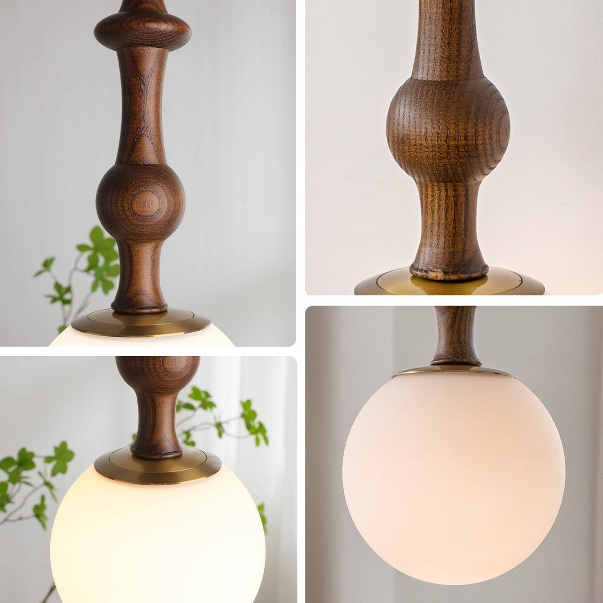 WOMO Glass Globe Pendant Light-WM3190 — product view 7