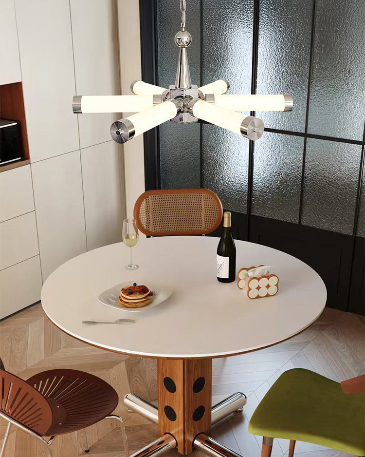WOMO Chrome Multiple Tube Chandelier-WM3199 — product view 5