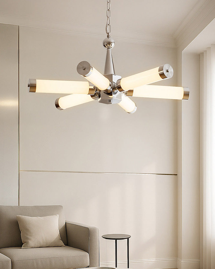WOMO Chrome Multiple Tube Chandelier-WM3199 — product view 6