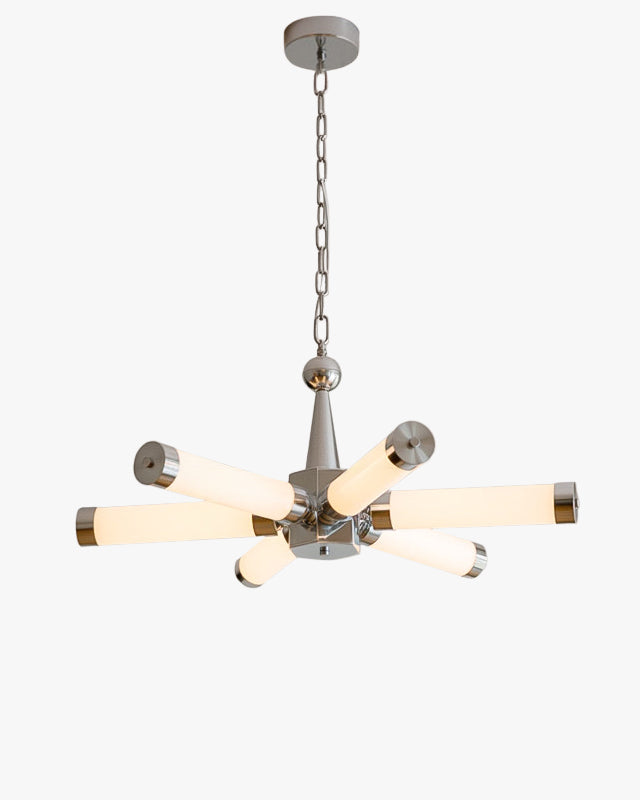 WOMO Chrome Multiple Tube Chandelier-WM3199 — product view 1