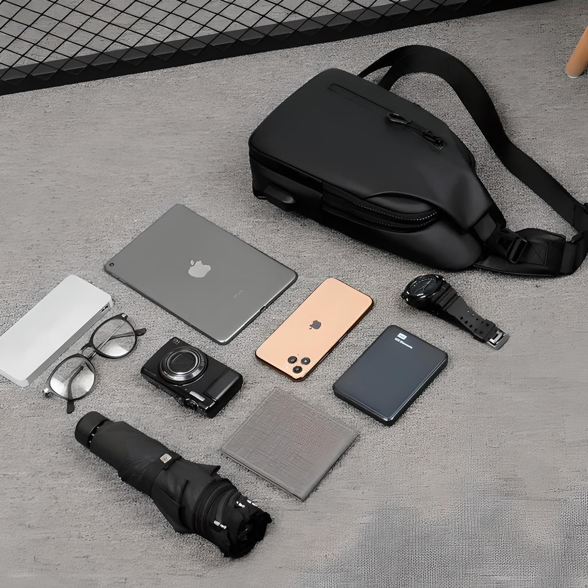 LoungeYard | AquaGuard Luxe Shoulder Bag | Waterproof and anti-theft design for a safe style — product view 6