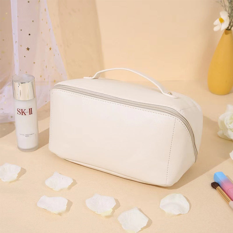 Portable travel cosmetic bag made of PU | LoungeYard — product view 1