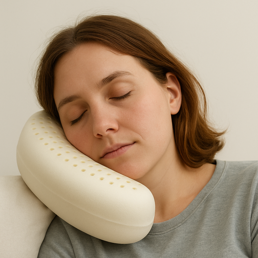 LoungeYard | Natural Latex Breathable U-Shaped Neck Pillow — product view 6