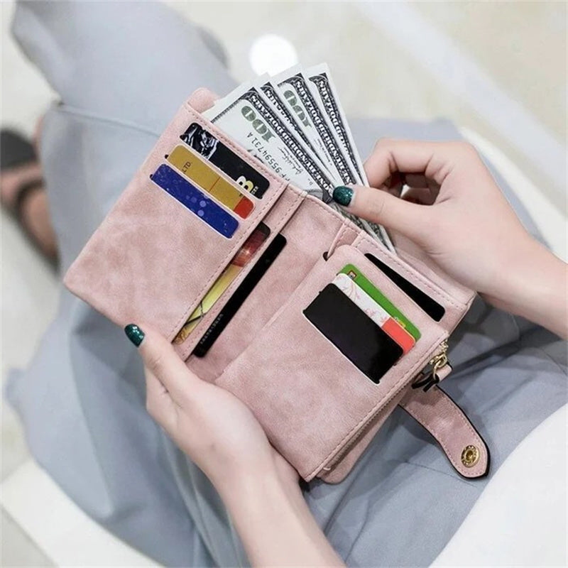 LoungeYard | Women's Small Trifold Leather Wallet — product view 2