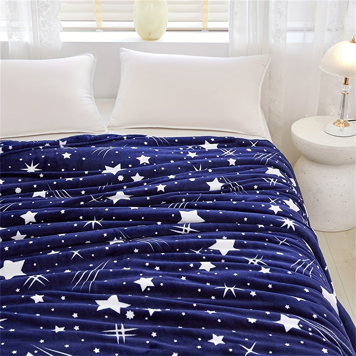 MeteorFleece – Soft Fleece Blanket with Meteor Pattern LoungeYard — product view 5