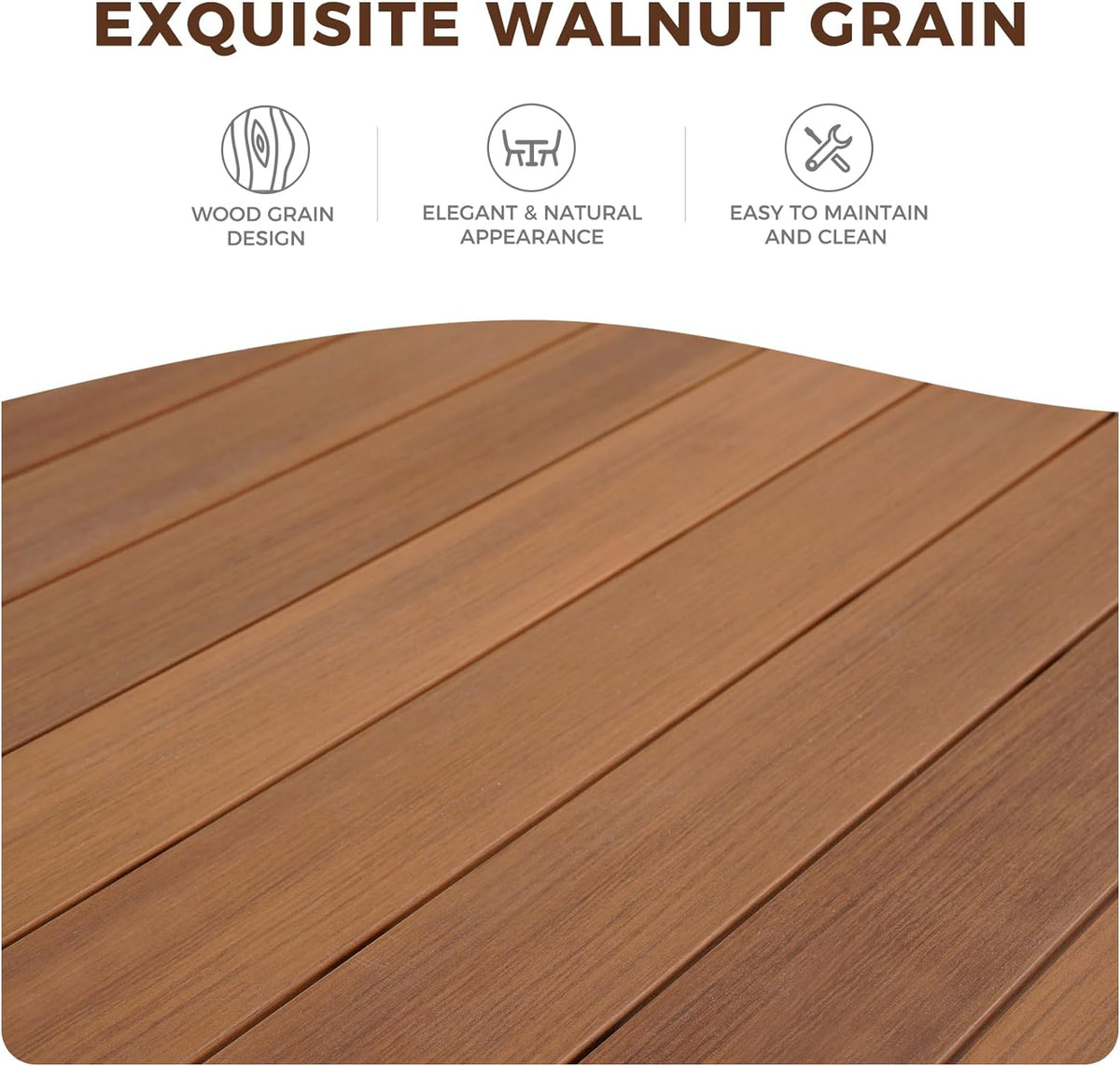 LOUNGE YARD Expandable Patio Dining Table, Extra Large 94.5" Rectangular Table — product view 4