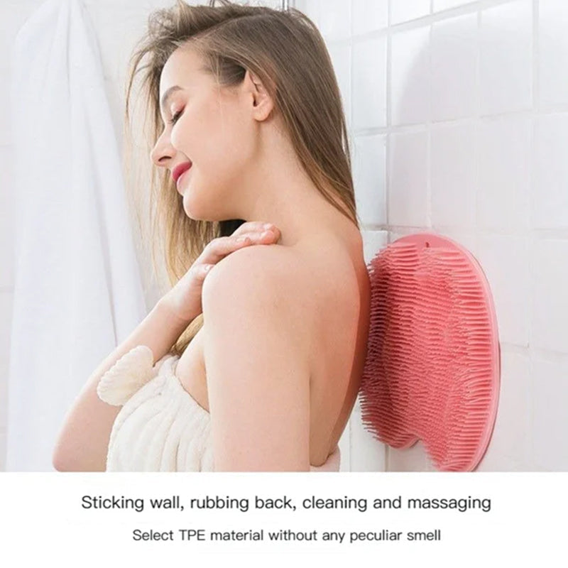 Shower Foot & Back Scrubber, Anti-Skid Bathroom Silicone Massage Pad | LoungeYard — product view 3