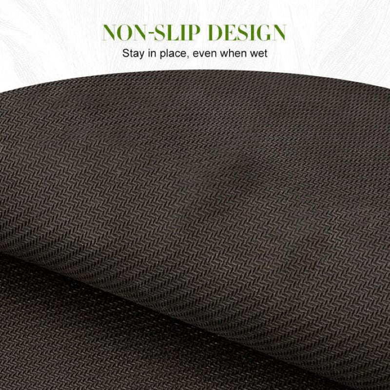 LoungeYard | Quick-drying non-slip peacock floor mat — product view 2