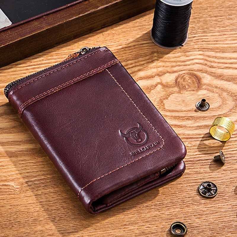 Wallet with multiple compartments Anti-RFID with coin pocket | LoungeYard — product view 6