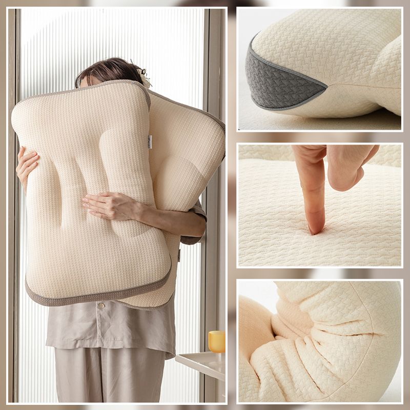LoungeYard | Knitted Cotton Neck-support Sleeping Pillow — product view 3