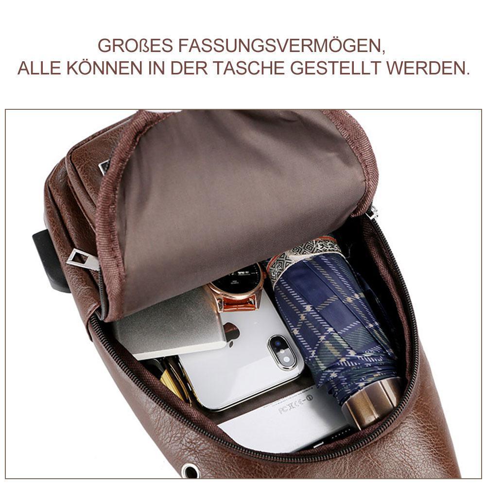 LoungeYard | Shoulder bag Crossbody bag for men with USB charging port — product view 7