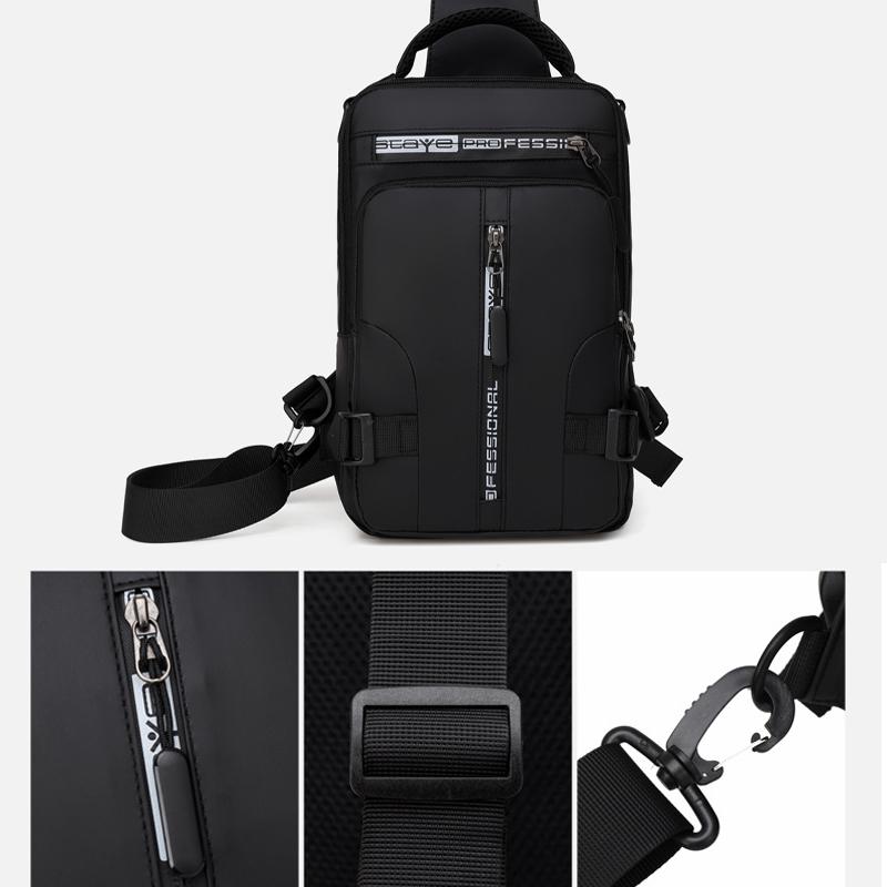 LoungeYard | Multi-purpose chest pocket with charging port — product view 7