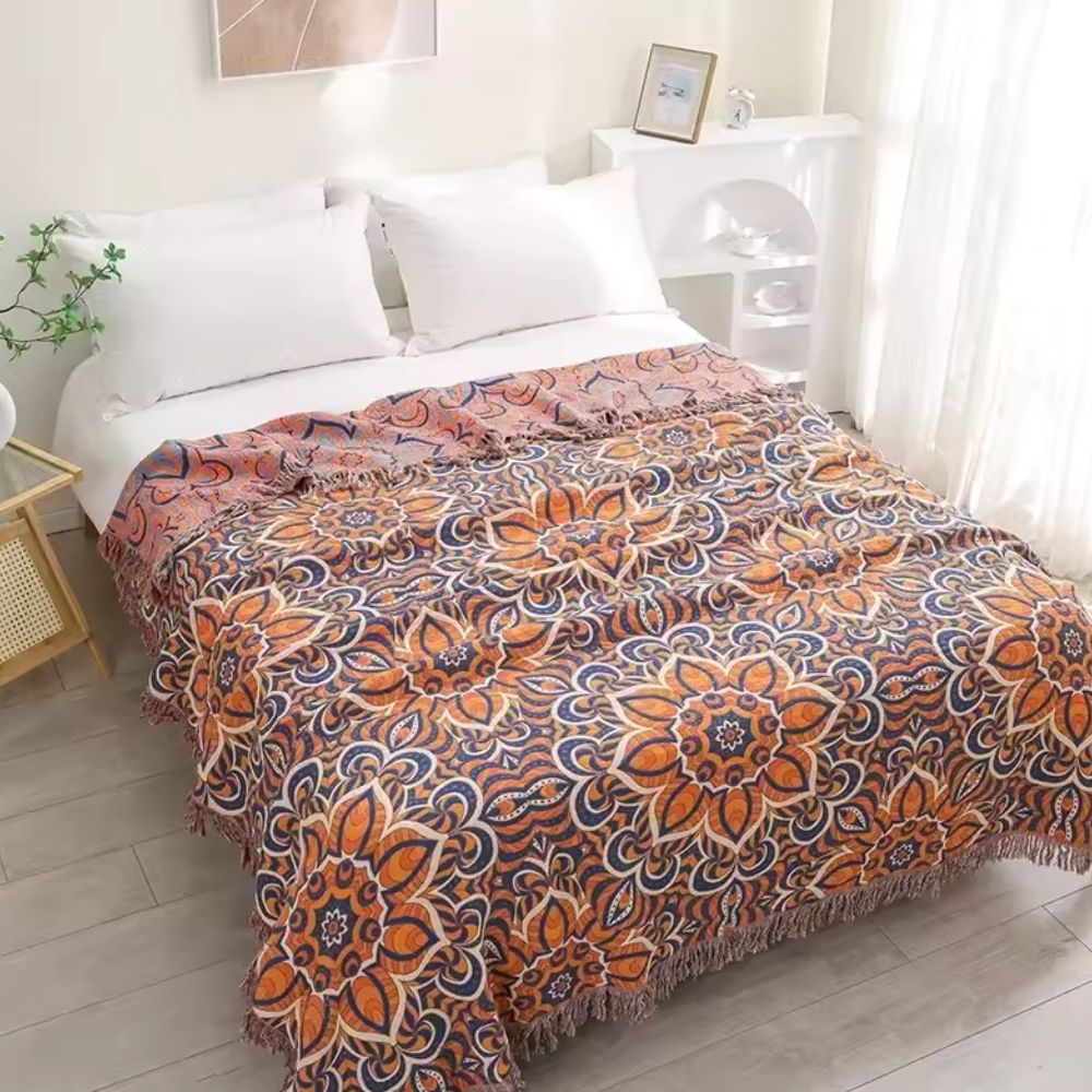 LoungeYard | Sienna Sun Cotton Blanket — product view 1