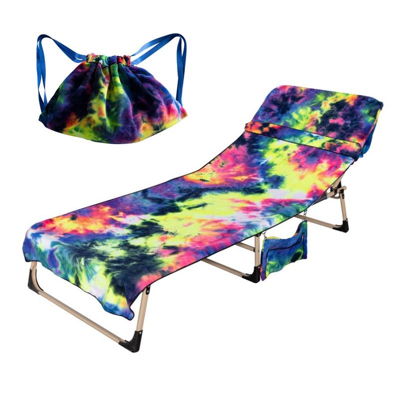 Microfiber deck chair cover for the beach | LoungeYard — product view 3