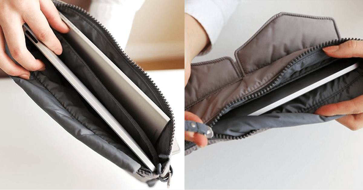 LoungeYard | Slim Bag-in-Bag - Made of polyester - Portable & small - Multiple zippered pockets - Easily fits in your suitcase — product view 3