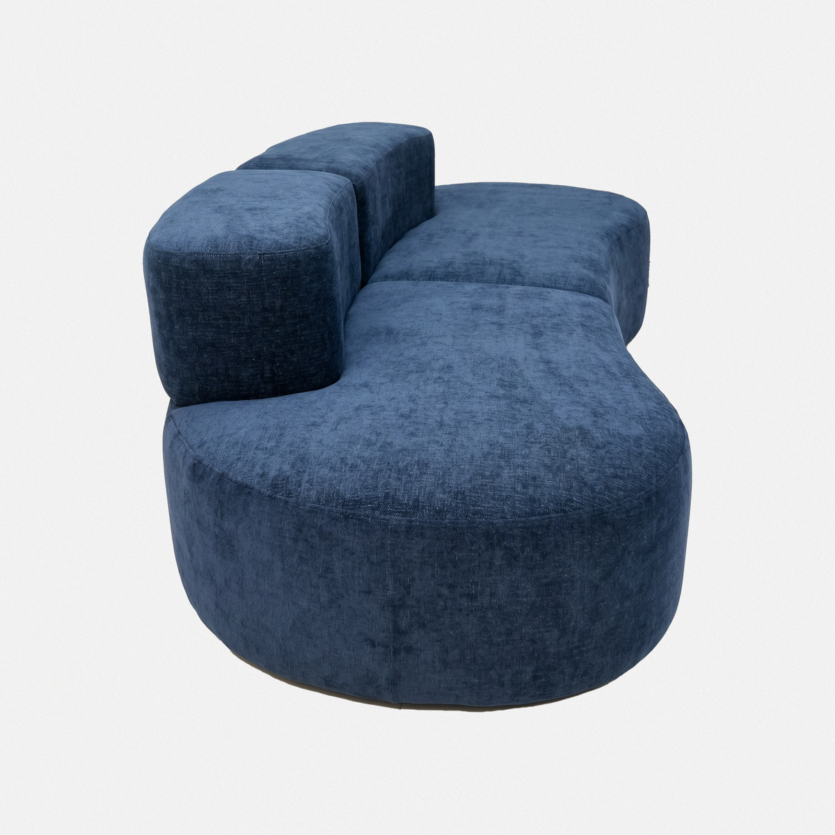 Casia Sculptural Wave Lounge Sofa — product view 3