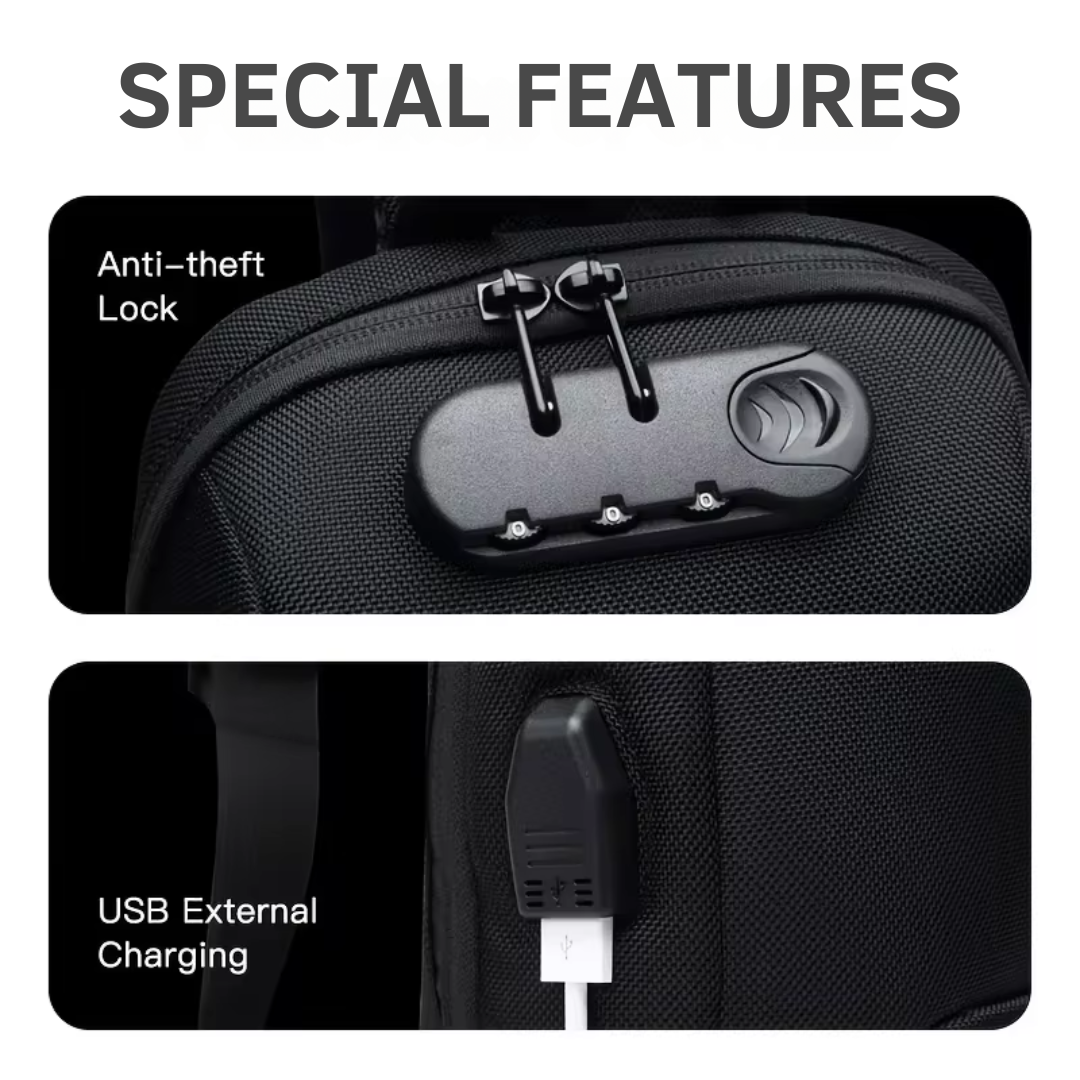 LoungeYard | Anti-Theft Crossbody Bag with USB Charging – Secure, Stylish, and Functional — product view 4