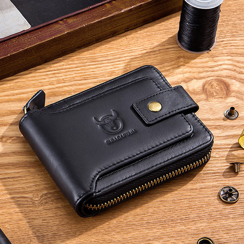 Multifunctional Anti-RFID Leather Wallet | LoungeYard — product view 7