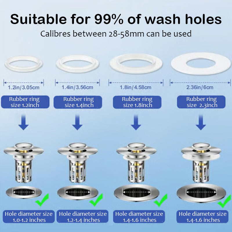 LoungeYard | 2-in-1 Bathroom Pop-Up Sink Stopper — product view 4
