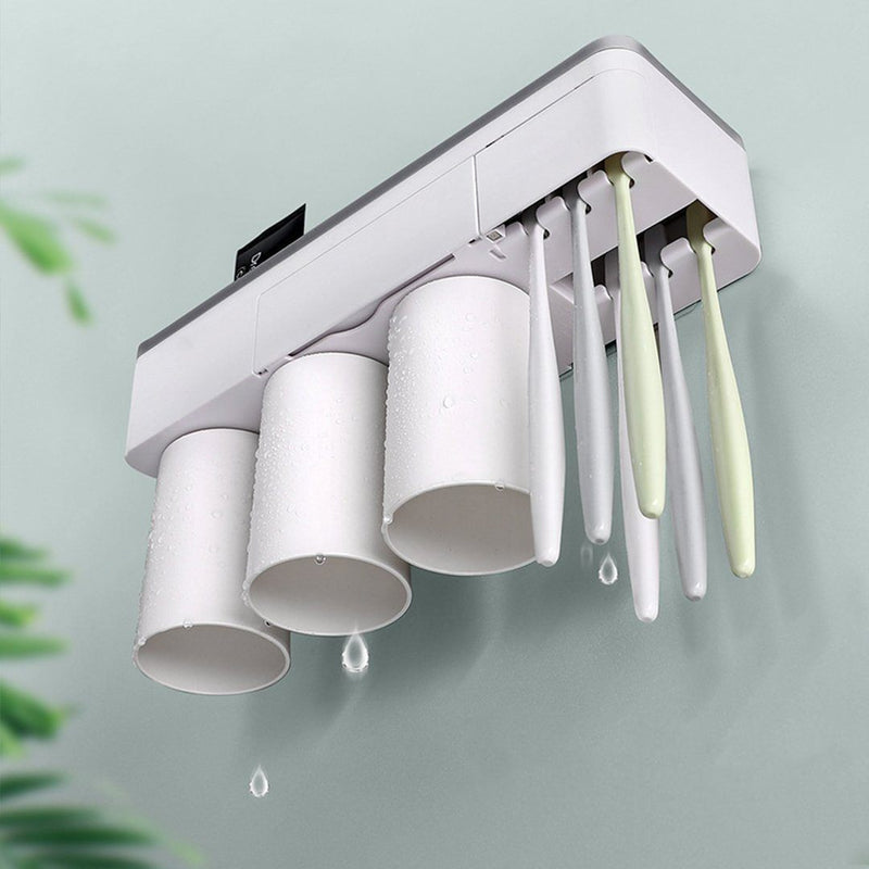 LoungeYard | Practical toothbrush holder set with toothpaste dispenser — product view 2
