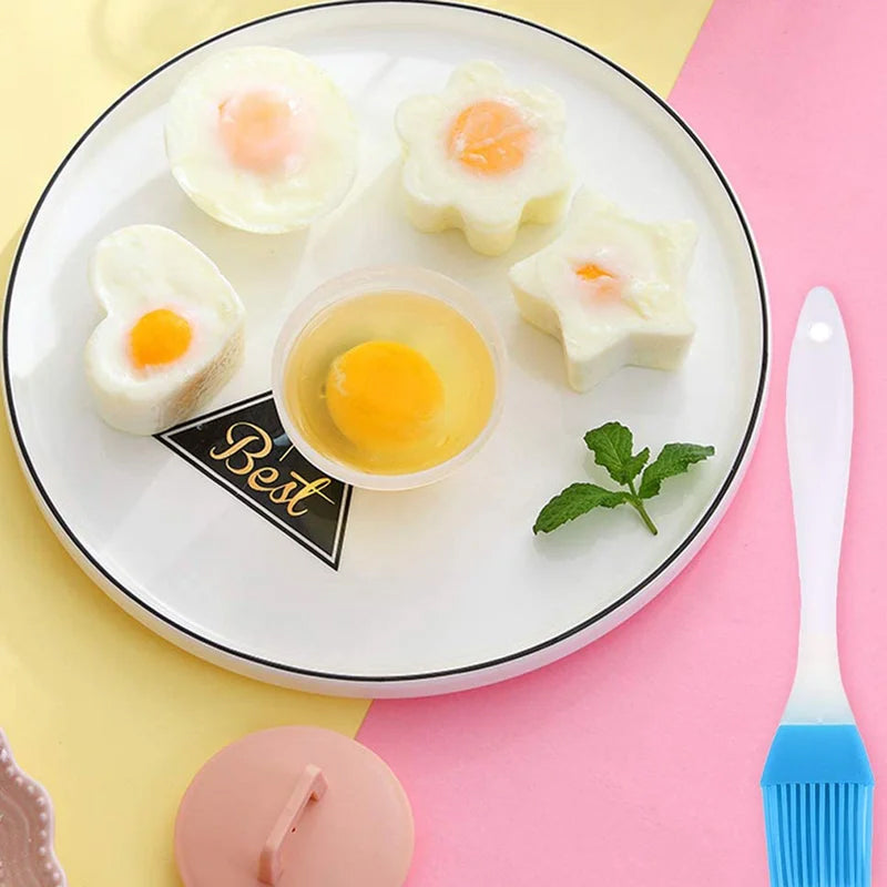 LoungeYard | Cute Boiled Egg Mold4 PCS/Set With Brush — product view 5