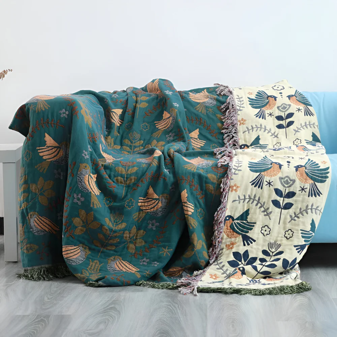 LoungeYard | Warm Embroidered Blanket — product view 3