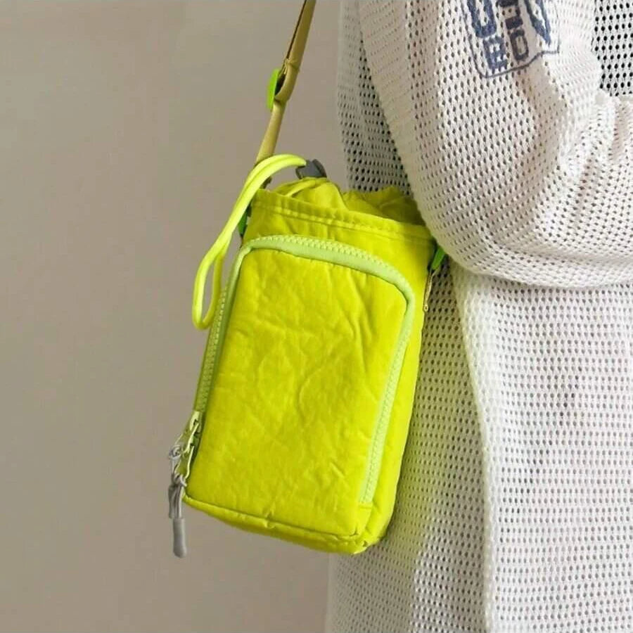 Water-Resistant Crossbody Water Bottle Bag with Front Pocket — product view 3