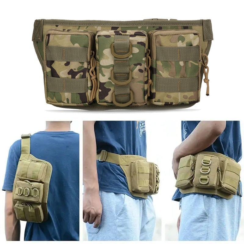 Sports bag for mountaineering cycling camouflage pattern | LoungeYard — product view 3
