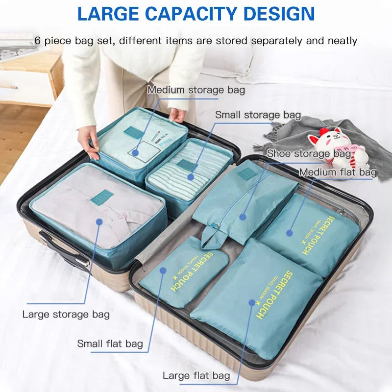 LoungeYard | Set of 7 Travel Storage Bags — product view 2