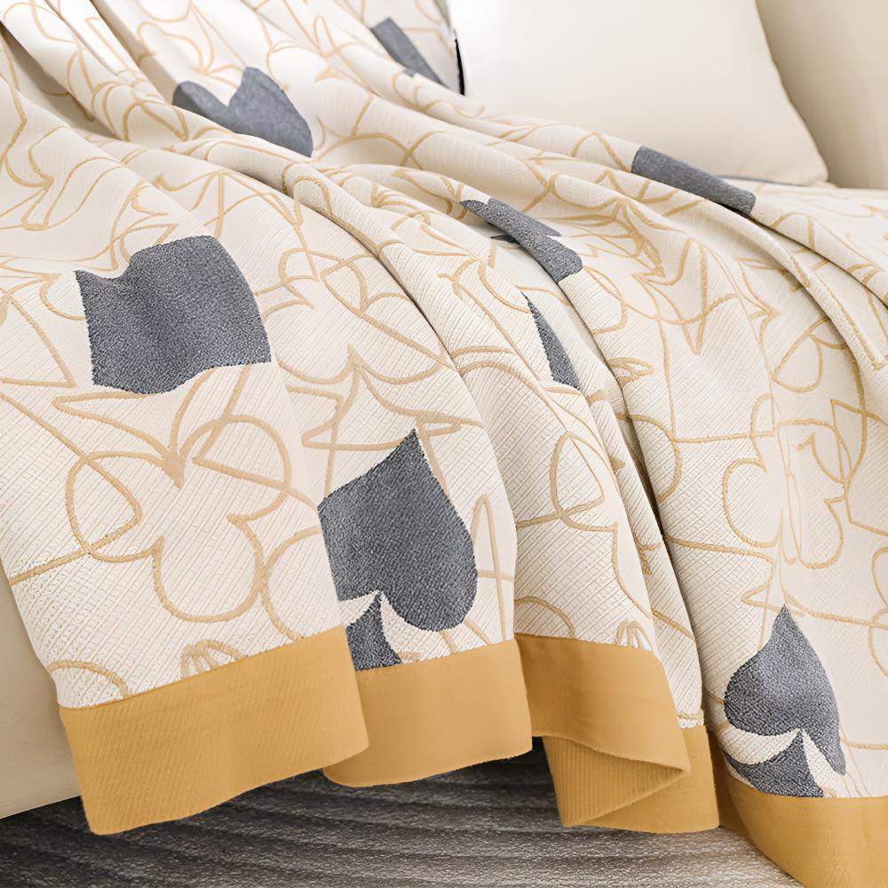 LoungeYard | Poker Patterns Cotton Blanket — product view 3