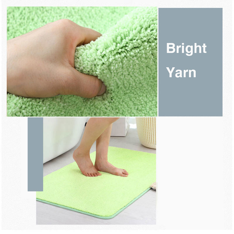 LoungeYard | Feblilac Solid Color Tufted Bath Mat, Multiple Sizes Bath Mat, Pure Non-Slip Bath Mat — product view 6
