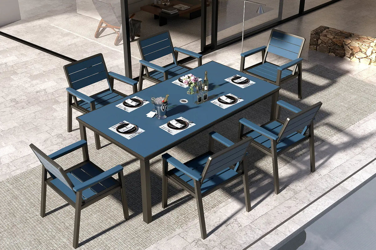 HDPE Outdoor Dining Set for 6 — product view 5