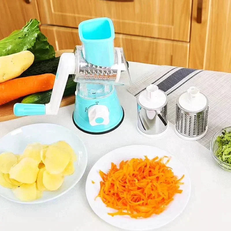 3 in 1 Rotary Cheese Grater Vegetable Slicer | LoungeYard — product view 2