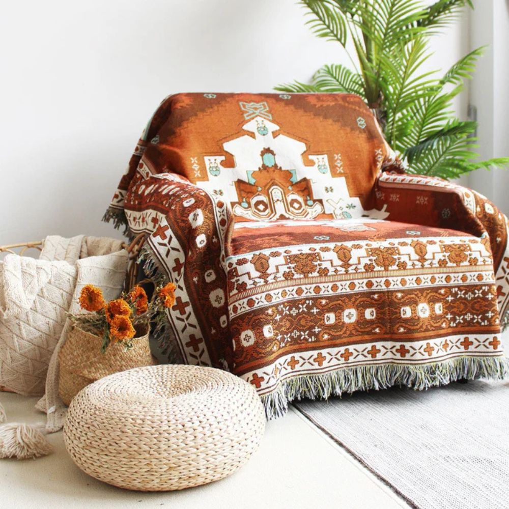 LoungeYard | Boho Chic Patterned Throw Blanket — product view 4