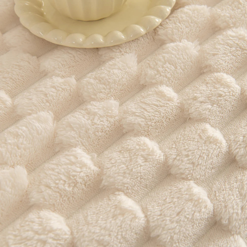 LoungeYard | Tufted Rabbit Faux Sofa Cover — product view 2