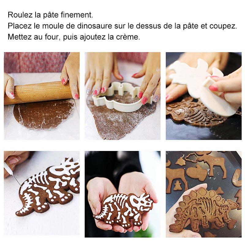 Dinosaur Cookie Cutters (Set of 3) | LoungeYard — product view 4
