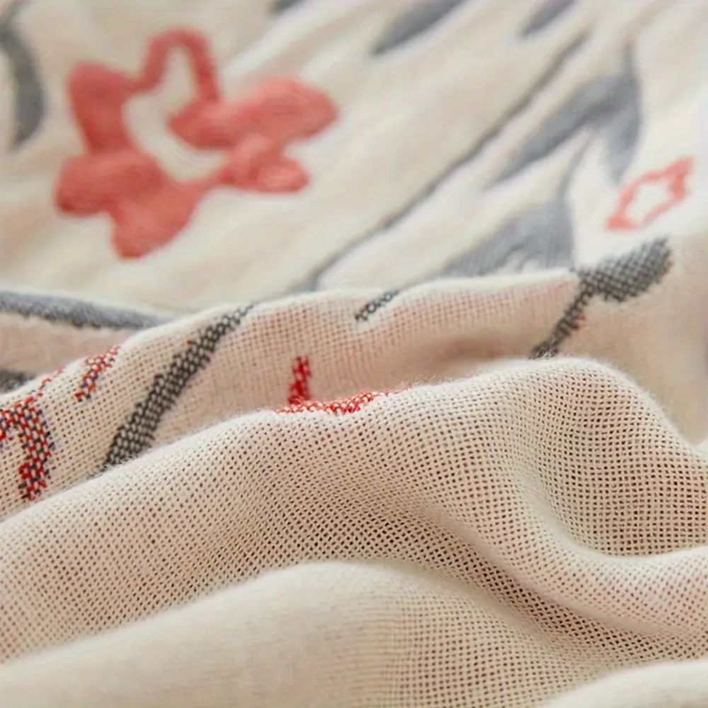 LoungeYard | Versailles-Inspired Reversible Floral Blanket — product view 2