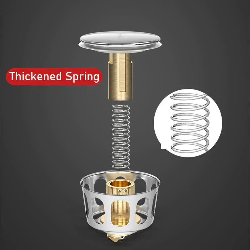 LoungeYard | Universal Stainless Steel Pop-up Drain Filter — product view 3
