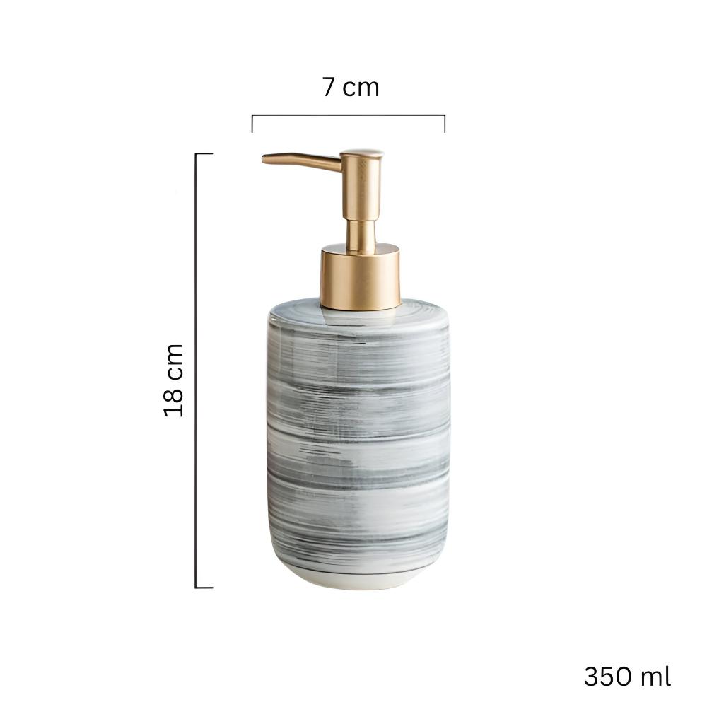 LoungeYard | Marble Ceramic Soap Dispenser — product view 5