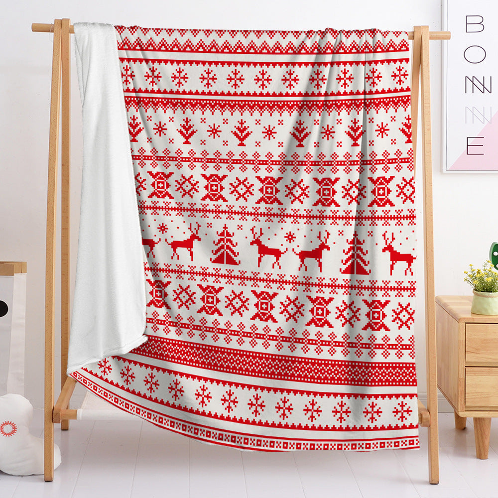 LoungeYard | Christmas 3D Digital Printing Flannel Blanket — product view 3