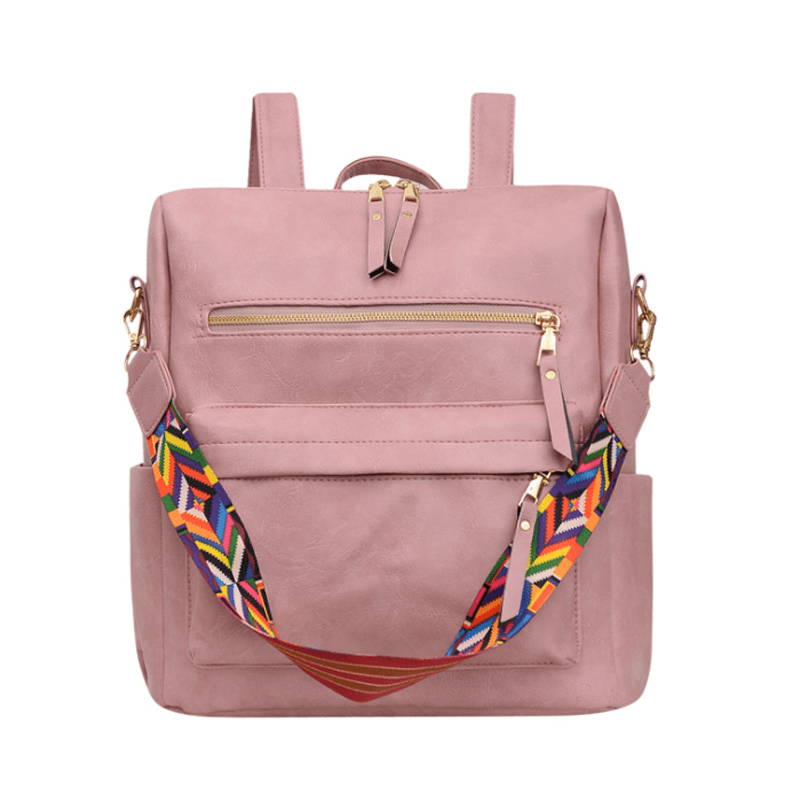 LoungeYard | Vintage PU Leather Backpack — product view 3